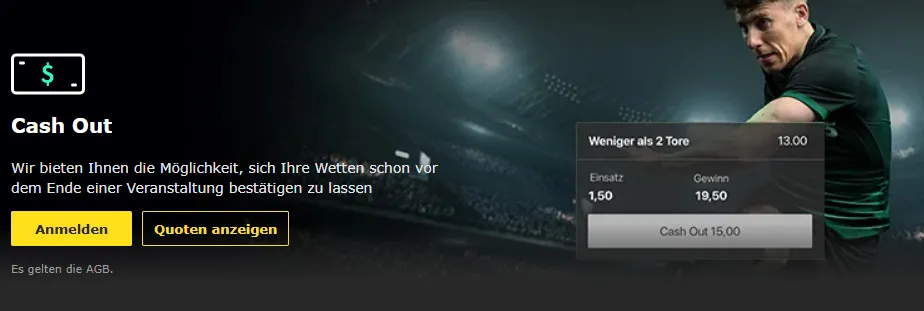bet65 bietet die Cash Out Funktion als strategische Möglichkeit, um auf veränderte Spielsituationen zu reagieren.